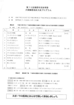 大根鶴巻地区プログラム
